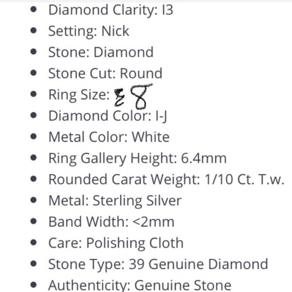 Diamond Sterling Silver Ring 💍🔥🔥🔥🔥ONLY $145 - Picture 8 of 8